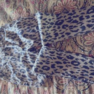 Kensie High Waist Skinny Vintage Look Jeans Size 8/29 Leopard Print Pants